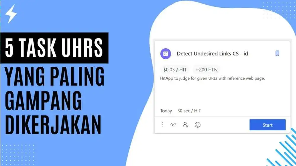 5 Task UHRS yang Paling Gampang Dikerjakan