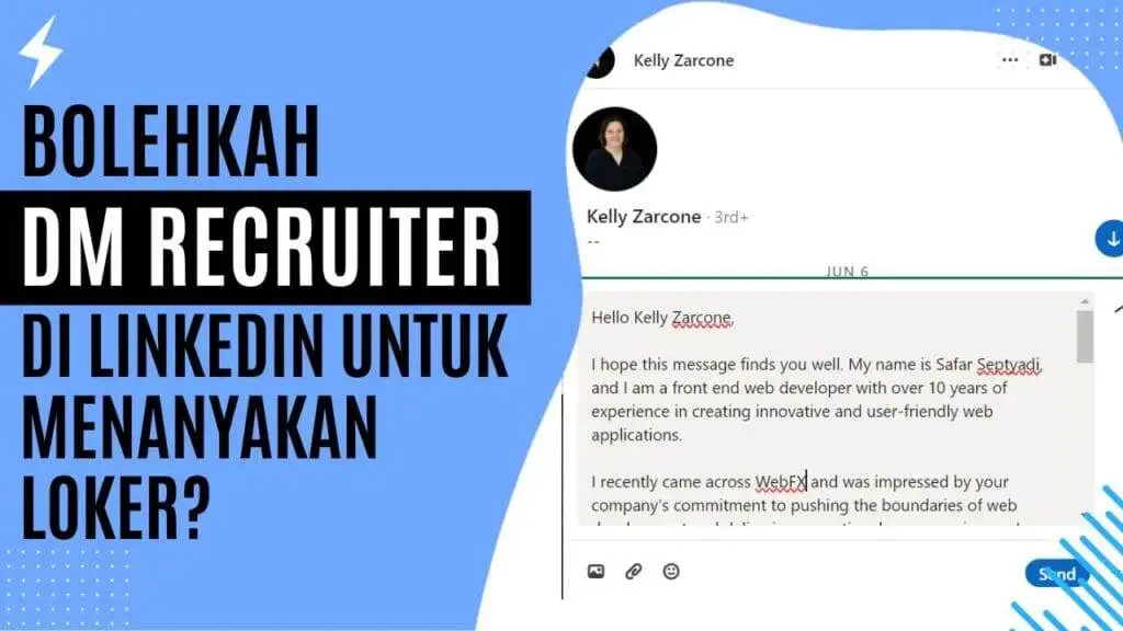 Bolehkah DM Recruiter di LinkedIn untuk Menanyakan Loker