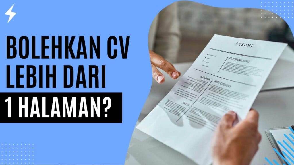 Bolehkan CV Lebih Dari 1 Halaman