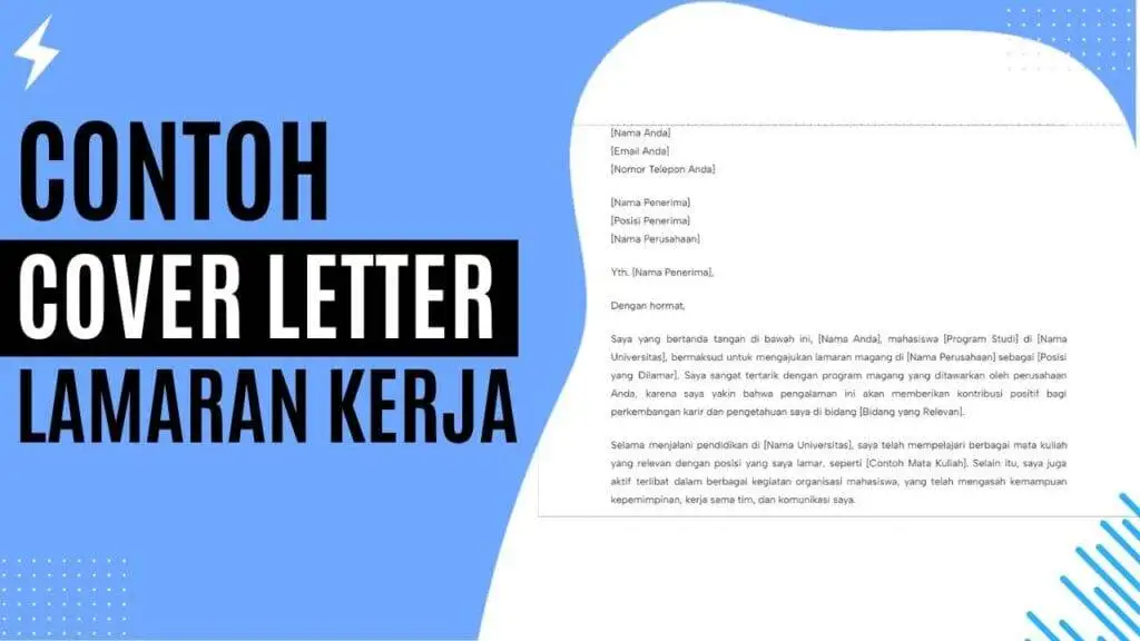Contoh Cover Letter Lamaran Kerja