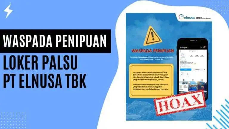 Waspada Penipuan Loker Palsu PT Elnusa Tbk Waspada Penipuan Loker Palsu PT Elnusa Tbk