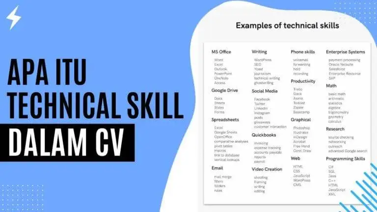Apa Itu Technical Skill dalam CV Apa Itu Technical Skill dalam CV