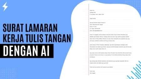 Surat Lamaran Kerja Tulis Tangan dengan AI