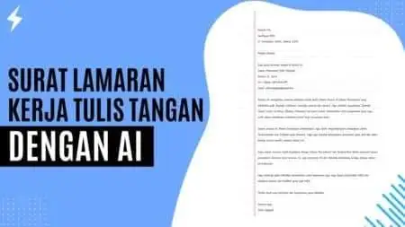 Surat Lamaran Kerja Tulis Tangan dengan AI
