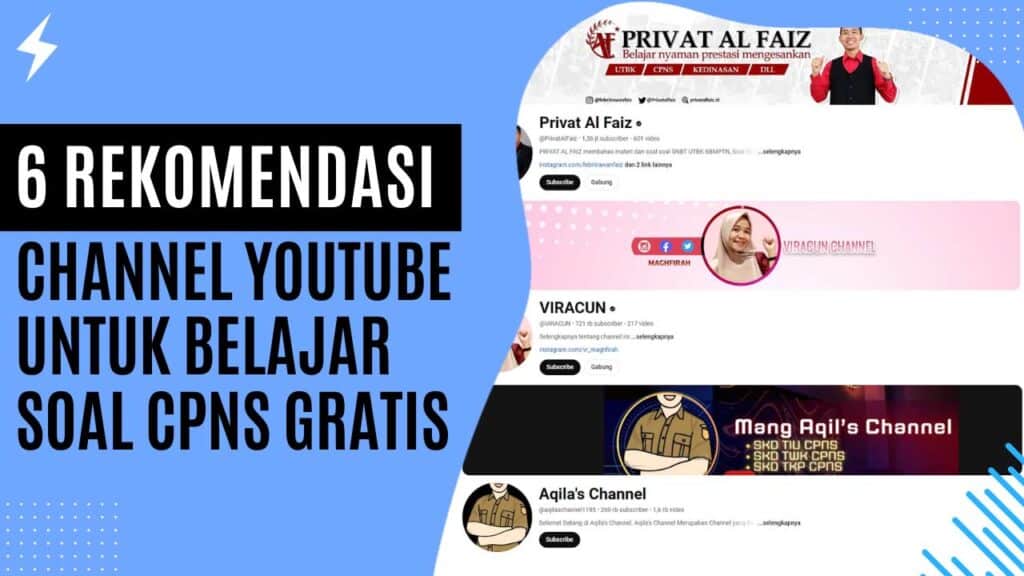 6 Rekomendasi Channel YouTube untuk Belajar Soal CPNS Gratis