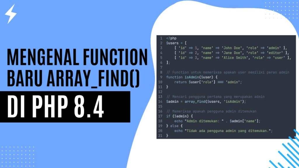 Mengenal Function Baru array_find() di PHP 8.4