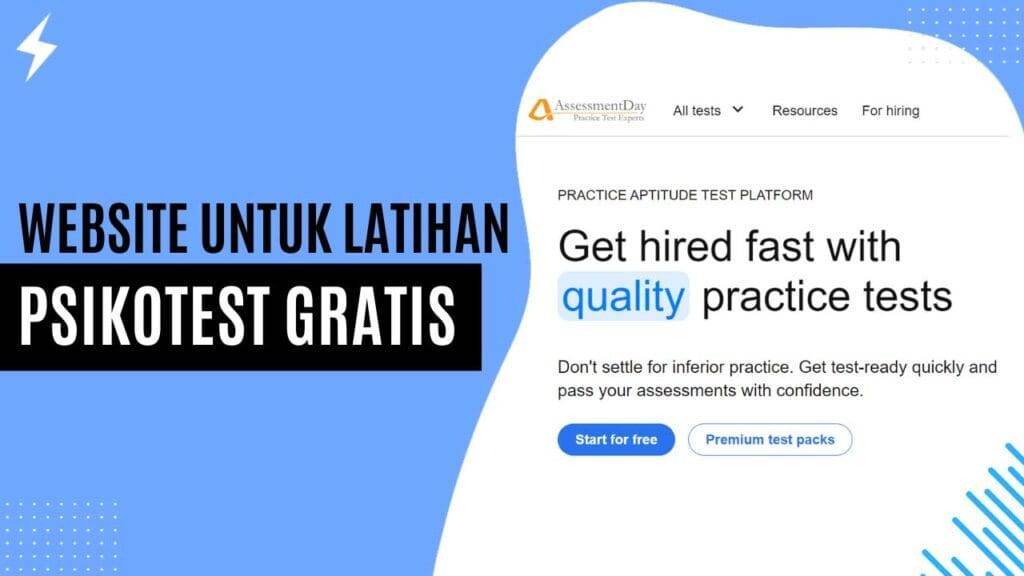 Website untuk Latihan Psikotest Gratis