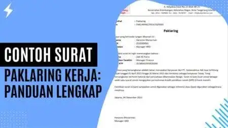 Contoh Surat Paklaring Kerja Panduan Lengkap