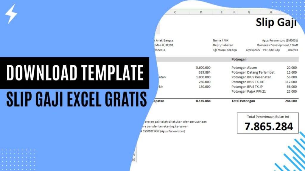 Download Template Slip Gaji Excel Gratis