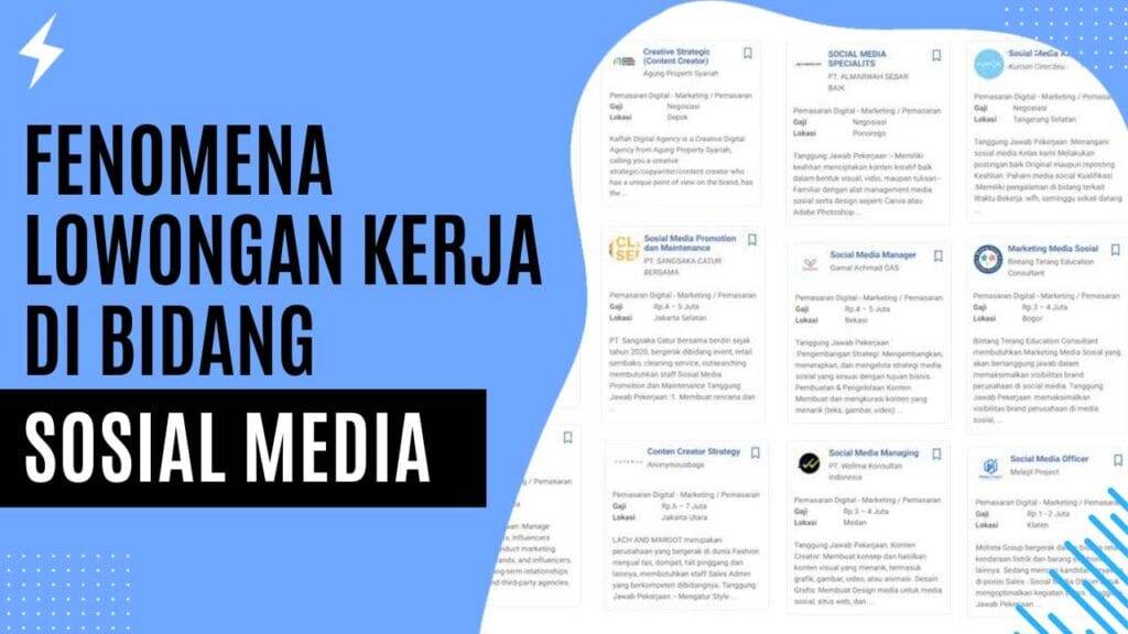 Fenomena Lowongan Kerja di Bidang Sosial Media