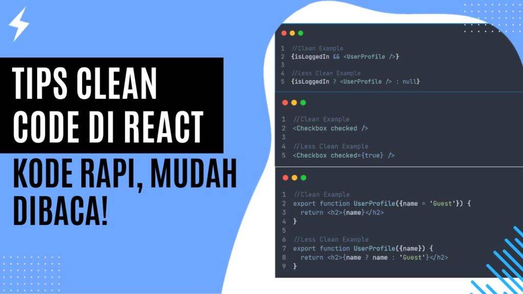 Tips Clean Code di React Kode Rapi, Mudah Dibaca!