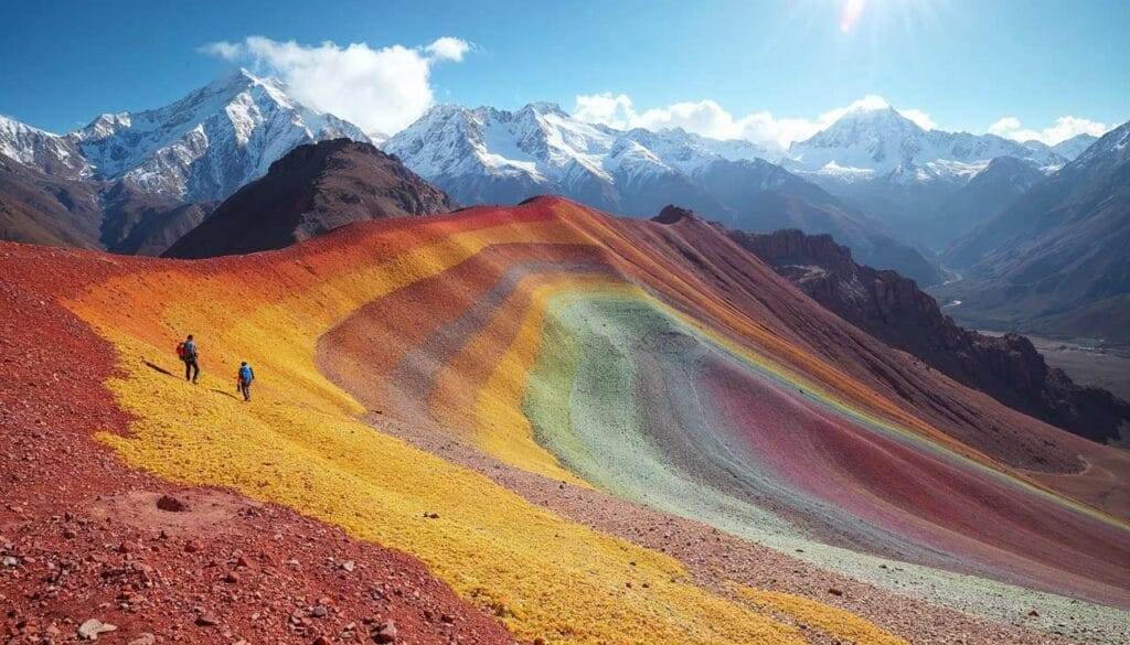 Rainbow Mountain (Vinicunca): Pemandangan Ajaib dengan Warna-warni Alami