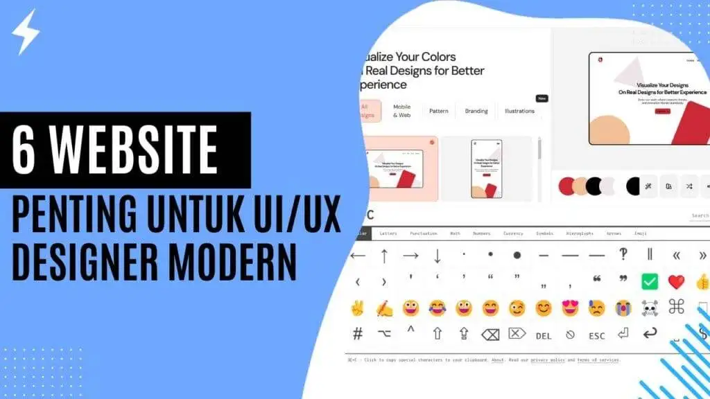 6 Website Penting untuk UI/UX Designer Modern 6 Website Penting untuk UIUX Designer Modern