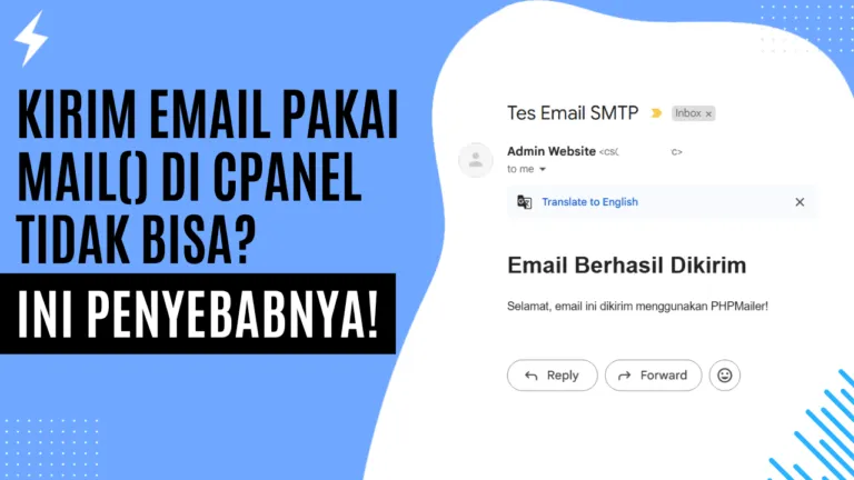 Kirim Email Pakai Mail() di CPanel Tidak Bisa? Ini Penyebabnya! Kirim Email Pakai Mail() di CPanel Tidak Bisa Ini Penyebabnya!